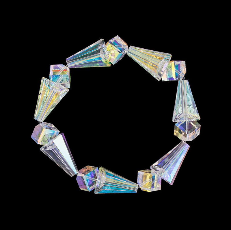 Geometric Crystal Stretch Bracelet