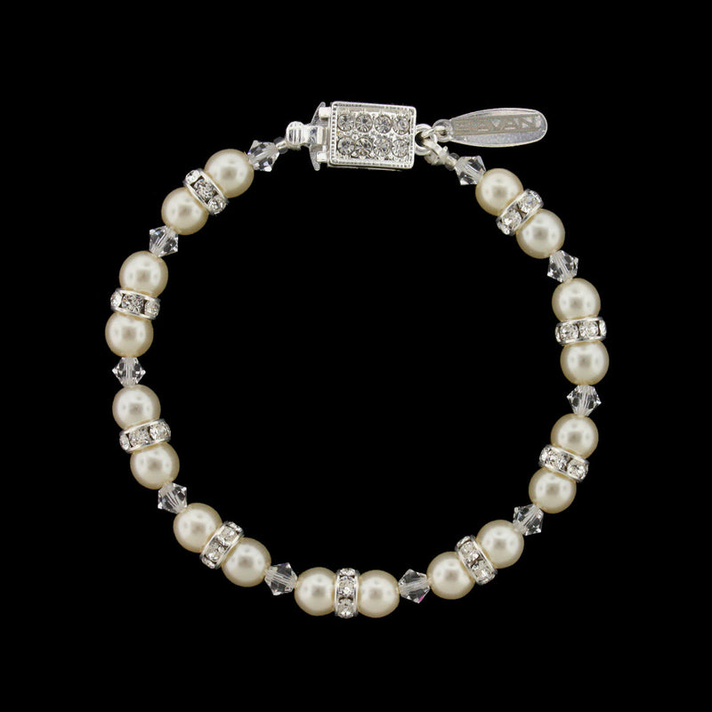 Czech cream pearl bracelet - HOL2XB
