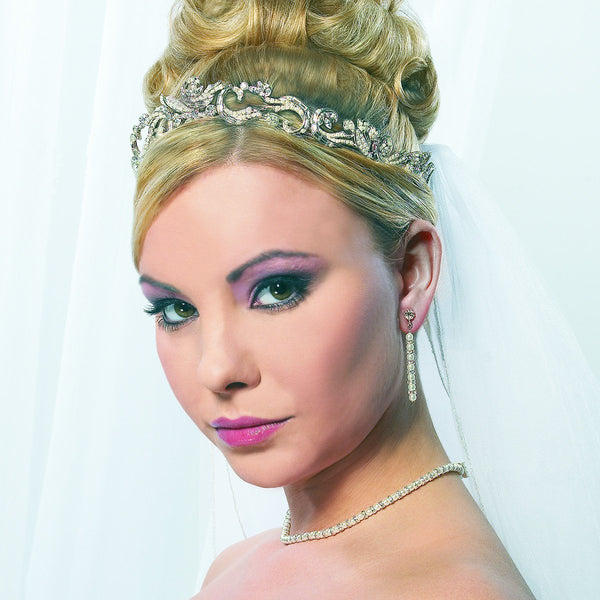 Whimsical Crystal & Pearl Tiara – Giavan