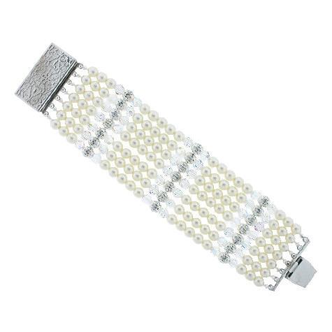 7-Row Beaded Cuff Bracelet
