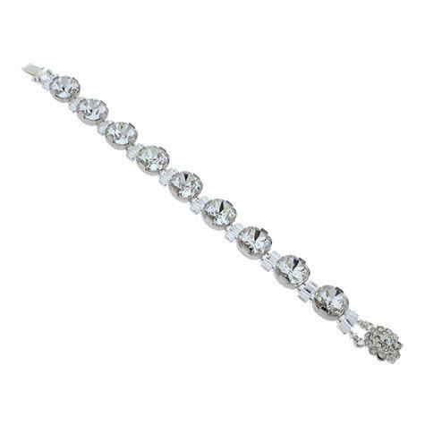 Bracelet with Box Cut Crystals - clear