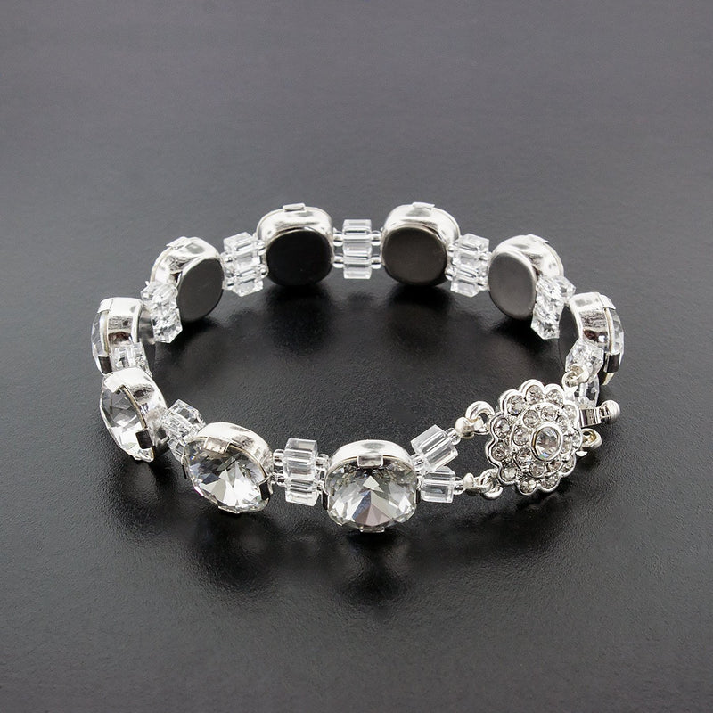 Bracelet with Box Cut Crystals
