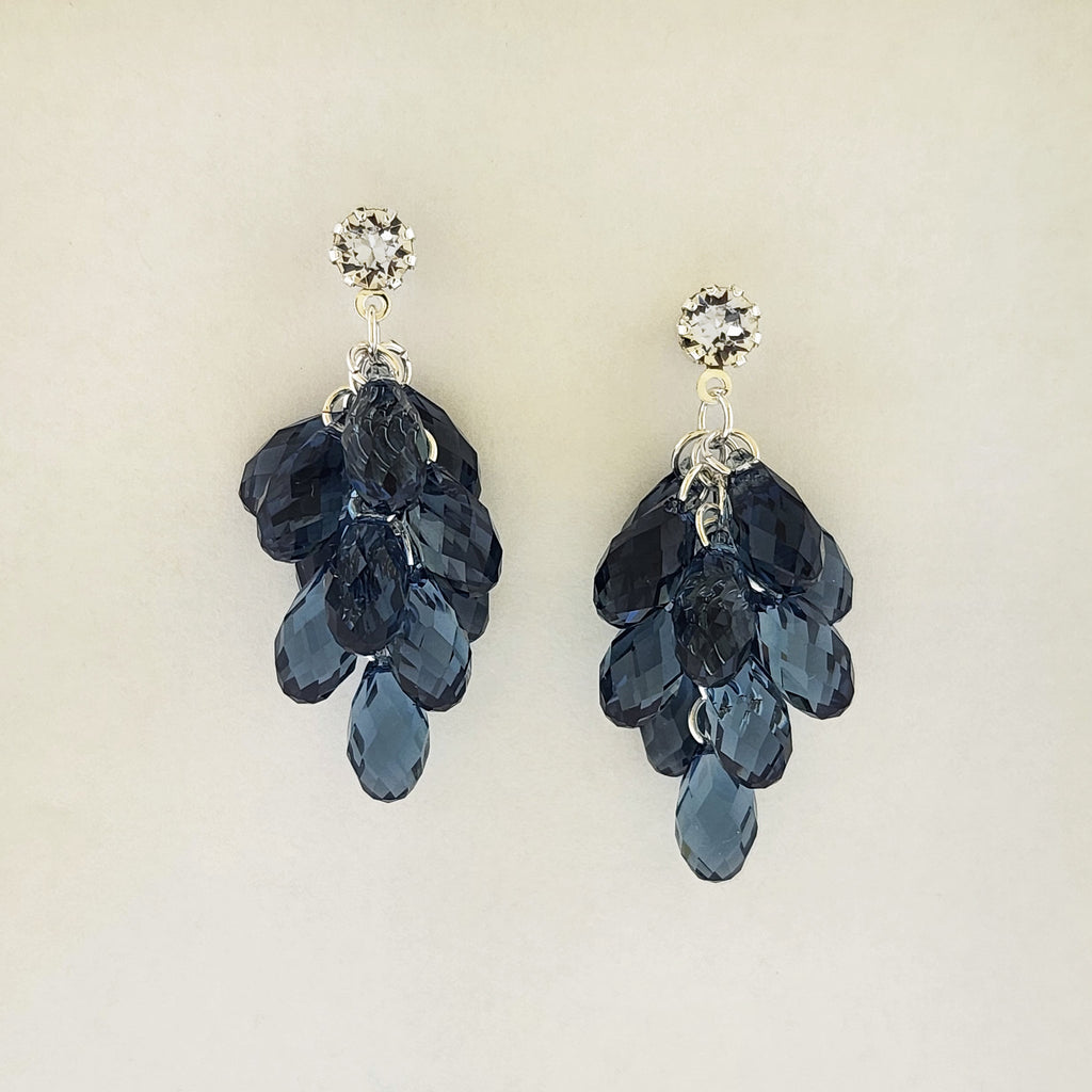 Crystal Cluster Briolette Earrings