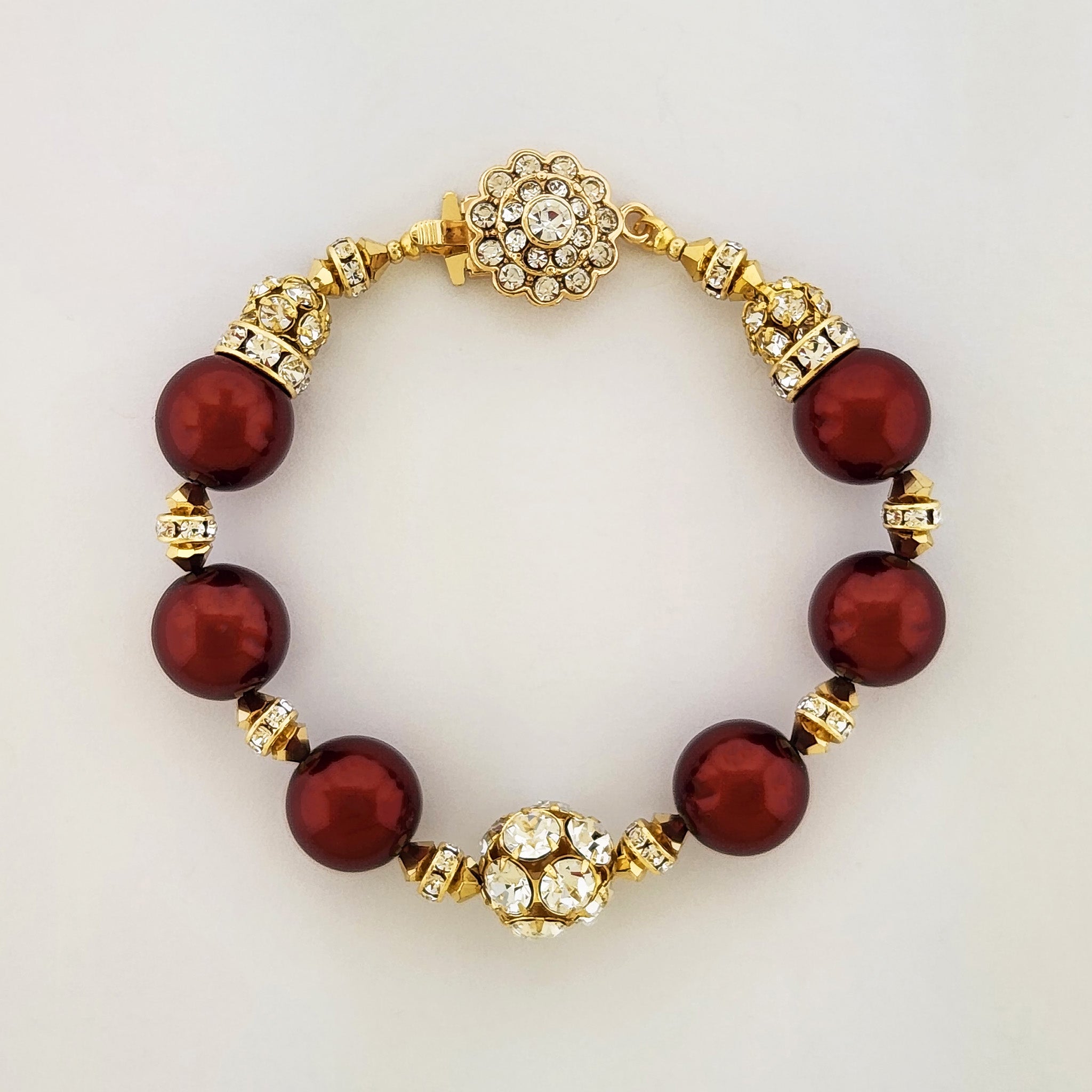 Pearl Bracelet with Crystal Embellishments – Giavan
