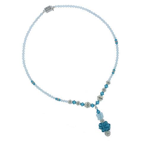Sea Blue Rock Candy Necklace