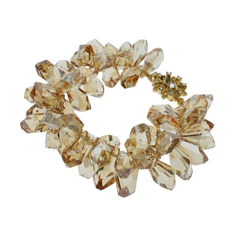 Statement Bracelet with Champagne Crystals