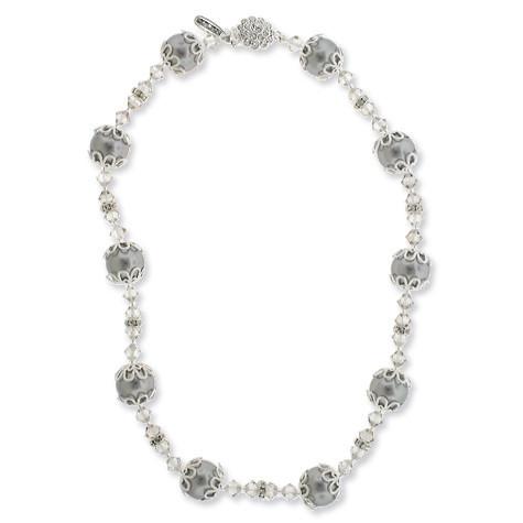 Gray Floating Pearl Necklace