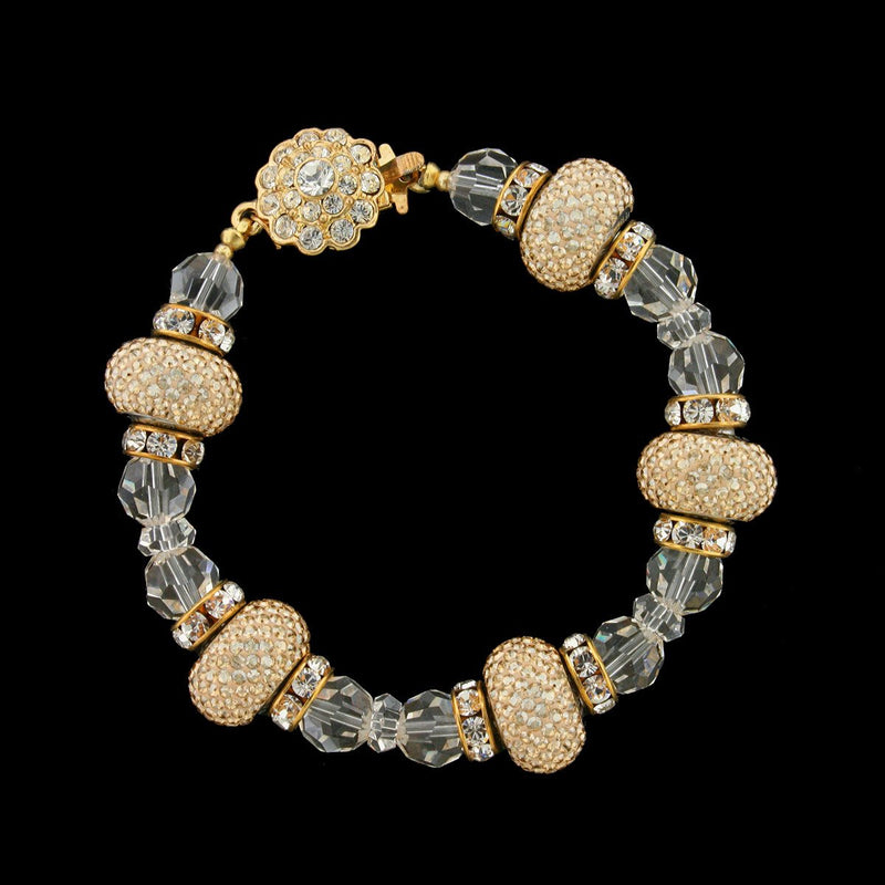 Luxury Bracelet with Pavé Charms