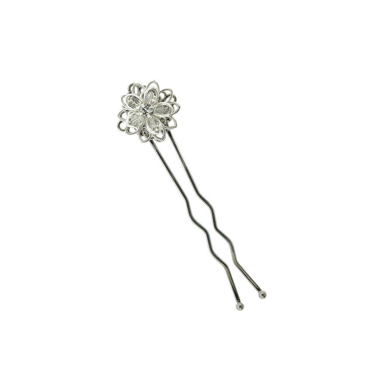 Crystal Flower Hairpin