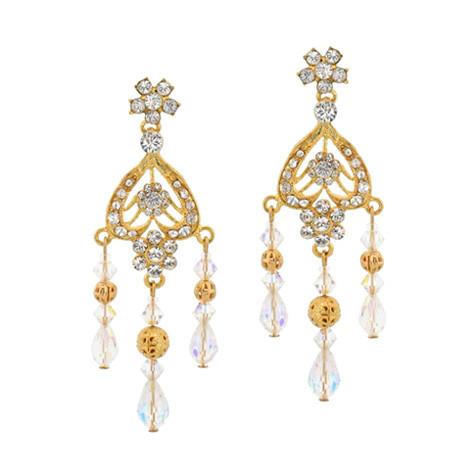 Iridescent chandelier earrings deals