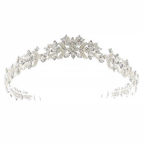 Bridal Tiara with Pearl & Marquise Crystals - P6800T-CNR