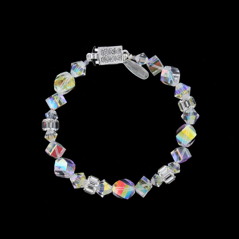 multi shape AB crystal bracelet