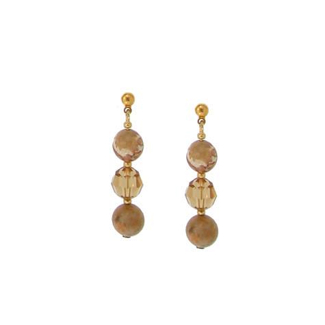 Crystal & Riverstone Earrings