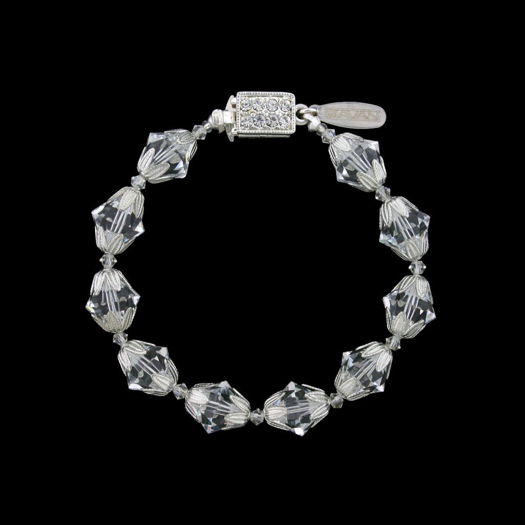 Crystal Bracelet with Silver Accents - RS135B