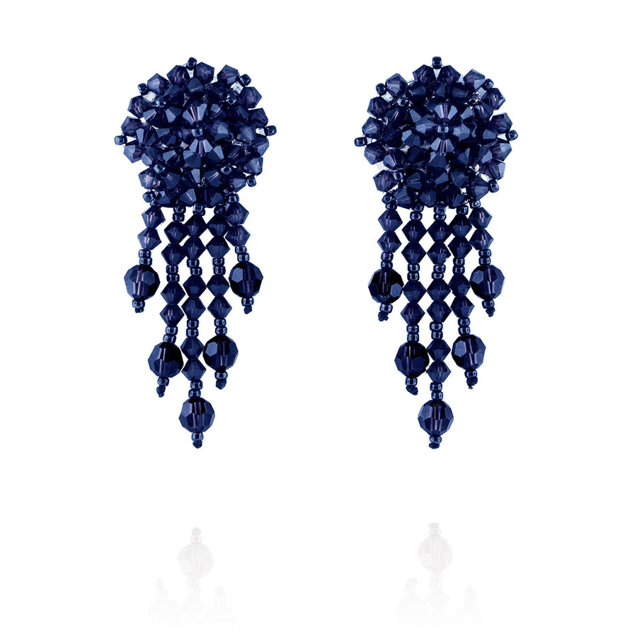 Statement Earrings with Woven Cluster – Giavan