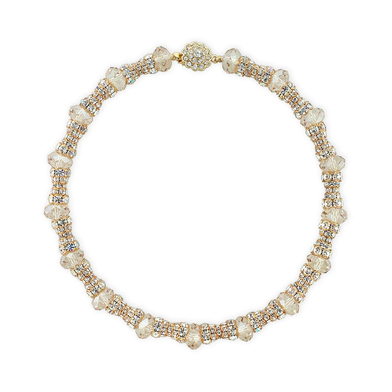 Crystal Embellished Statement Necklace