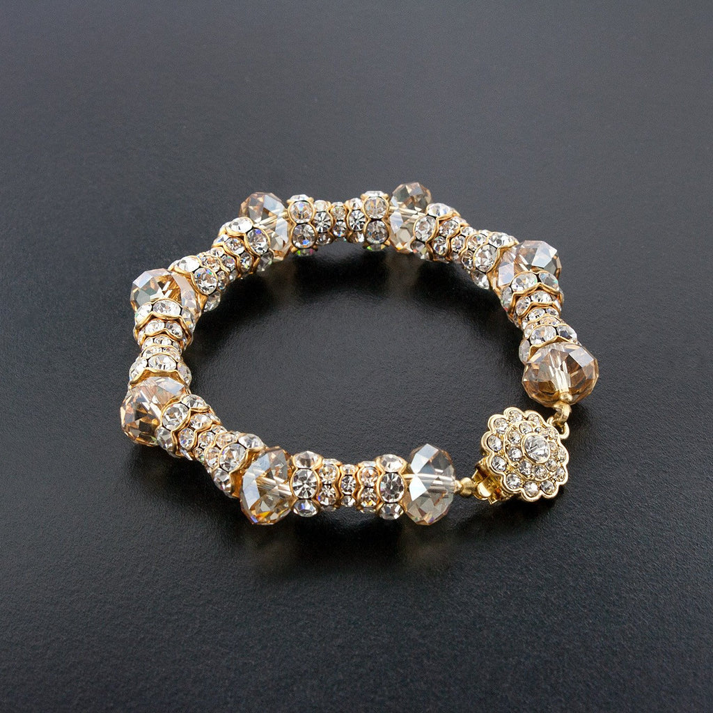 Pave Crystal Bracelet with Swarovski Beads