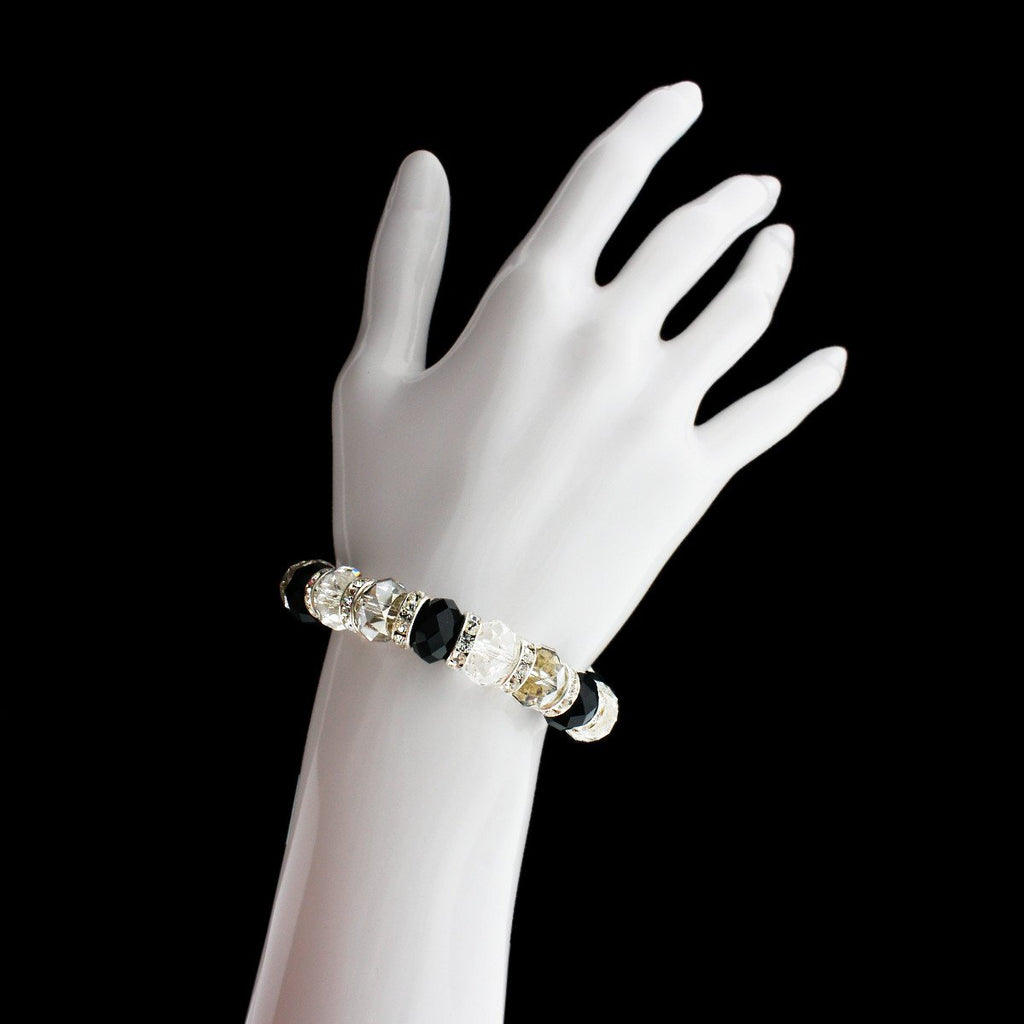 Black & Silver Crystal Bracelet