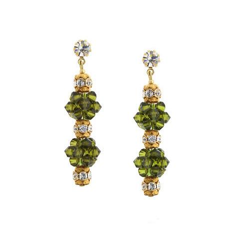 Olive 2 cluster earrings