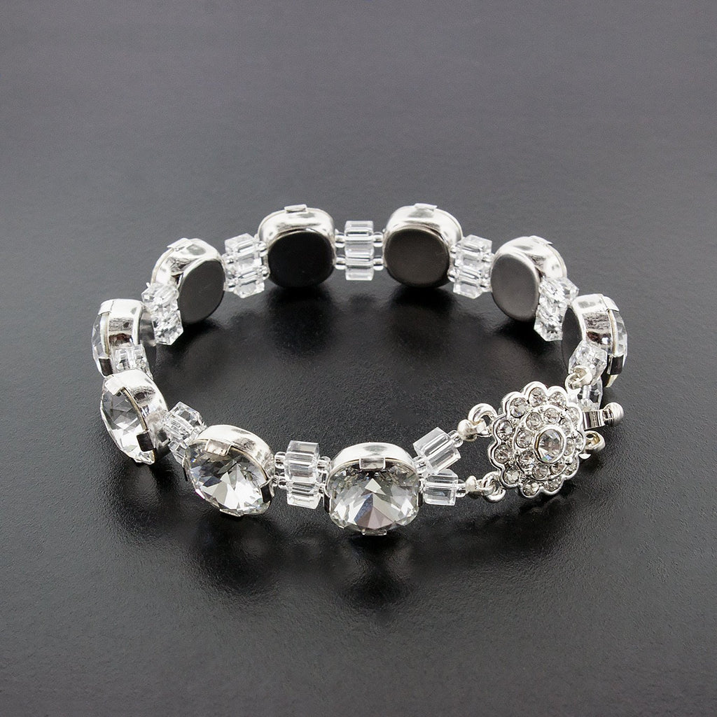 Bracelet with Box Cut Crystals