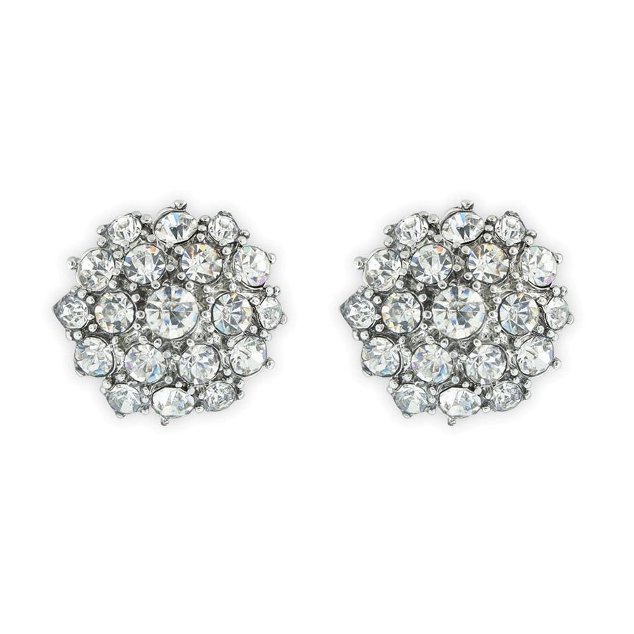 Round Multi-Stone Crystal Earrings – Giavan