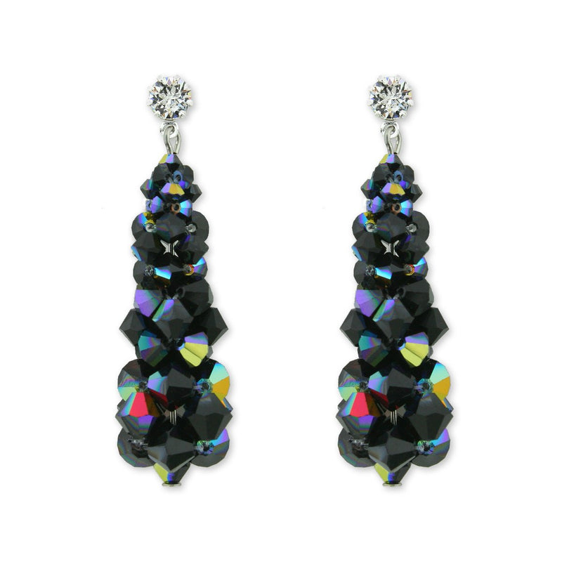 Rock Candy Earrings - iridescent black