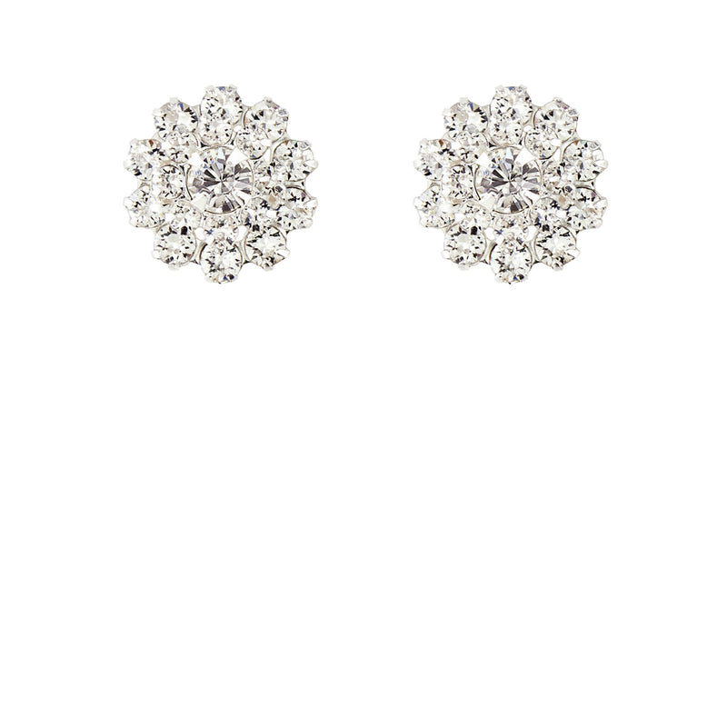 multi-stone crystal stud earrings