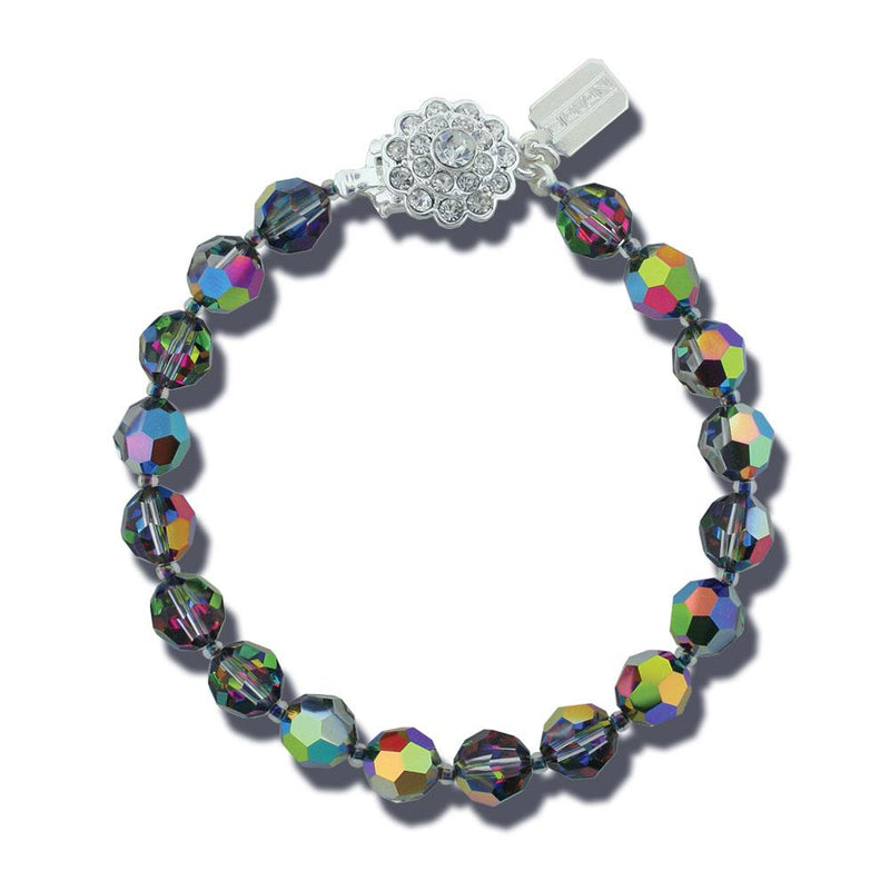multi-color 8mm Crystal Beaded Bracelet
