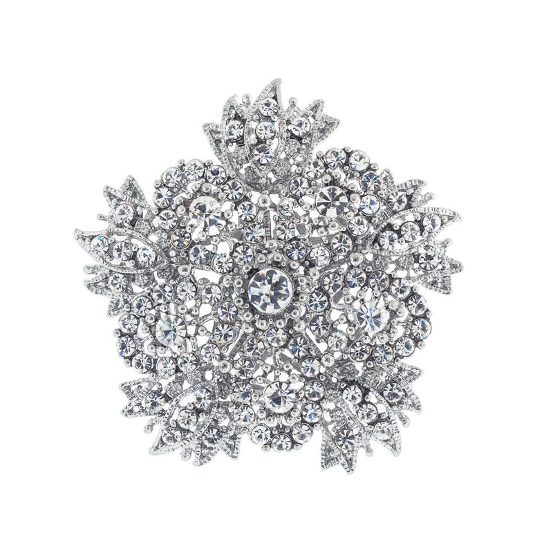 Five Sided Floral Brooch